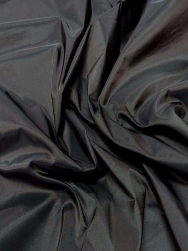 Taffetas marron fonce a reflets noir