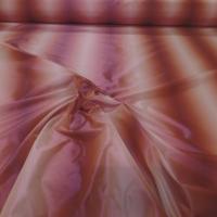 tissu Taffetas motifs bandes en dégradé ton bordeaux reflets fuchsia