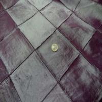 Taffetas prune turquoise faconne carreaux3
