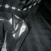 Taffetas raye noir et gris metal5