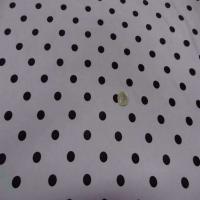 Taffetas souple a pois gris et noir6