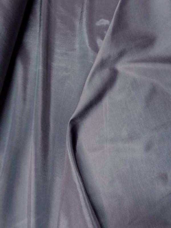 Taffetas souple gris changeant gris noir