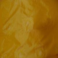 Taffetas ton jaune a motifs fleurs de tournesol motifs van gogh