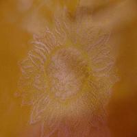 Taffetas ton jaune a motifs fleurs de tournesol motifs van gogh5