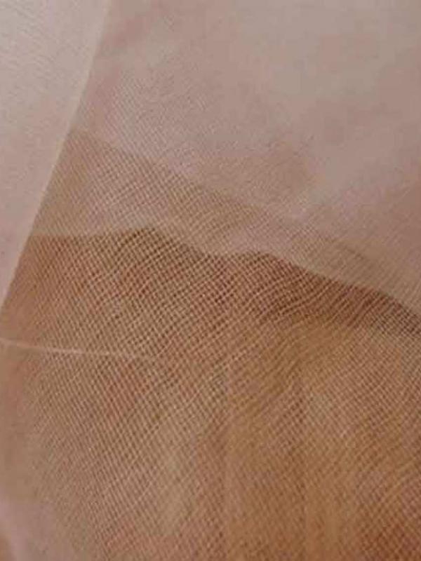 Tarlatane de soie 100 beige clair en 1 35 m l