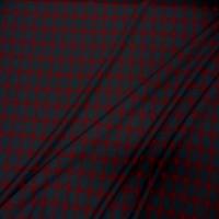 Tergal bi stretch gris anthracite a carreaux rouge07