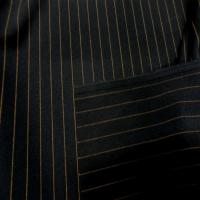 Tergal stretch noir a rayure cuivre0