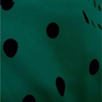 Tergal ton vert a pois noir