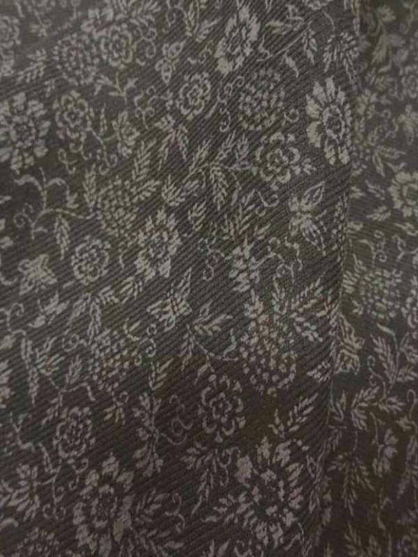 Tissu ton kaki imprimé petite fleurs style liberty