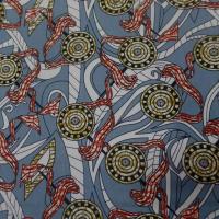 vente de tissu africain wax ton gris ,blanc ,rouge au mètre