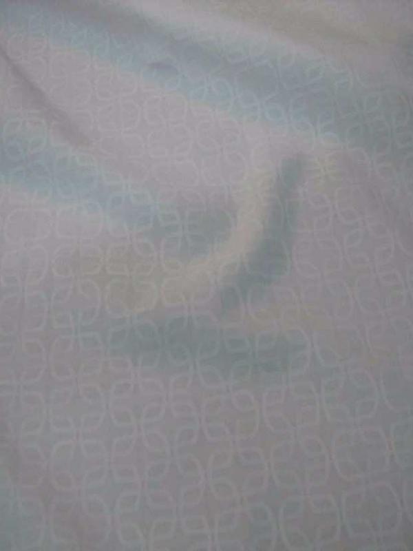 Coton melange blanc a motifs brodes