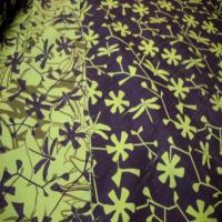 Tissu coton melange ton anis violet1
