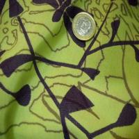 Tissu coton melange ton anis violet5