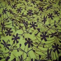 Tissu coton melange ton anis violet9