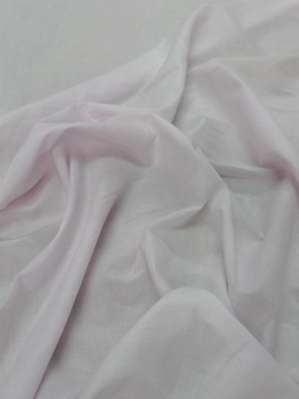 Tissu coton tres fin rose clair