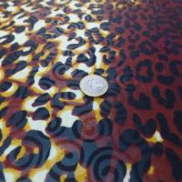 Tissu coton wax motifs leopard40