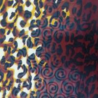 Tissu coton wax motifs léopard