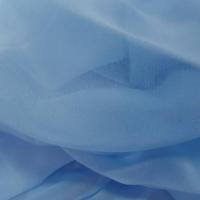 Tissu coupon de mousseline de soie bleu ciel5