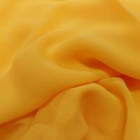 Tissu crepe de soie tres fin ton jaune soleil sur marseille