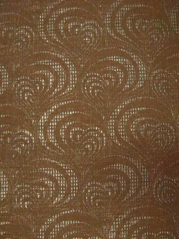 Tissu d ameublement epais ton caramel a motifs ecailles caramel