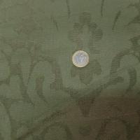 Tissu damassé d ameublement ton kaki