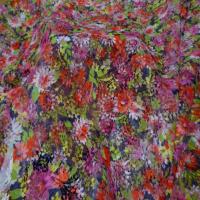 Tissu dentelle imprime