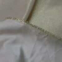 Tissu double face blanc casse lurex dore en 1 60 m de large3