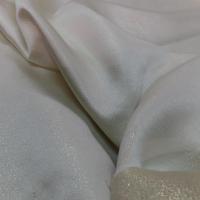 vente de Tissu double face blanc cassé lurex dore en 1 60 m