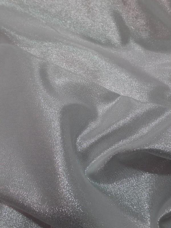 Tissu double face blanc cassé lurex métal en ligne