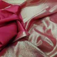 Tissu double face rouge bordeaux lurex doré sur Marseille