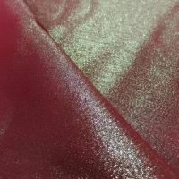Tissu double face rouge bordeaux lurex doré en 1 60 m de large