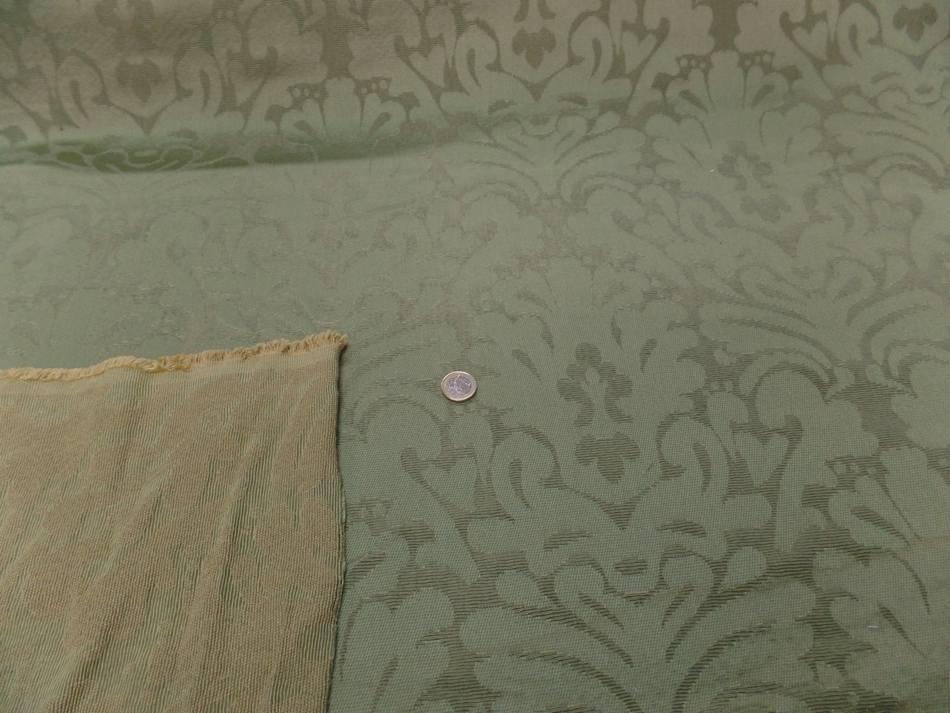 Tissu epais d ameublement ton vert pas cher