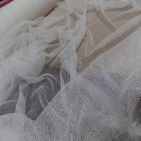 Tissu filet resille blanc