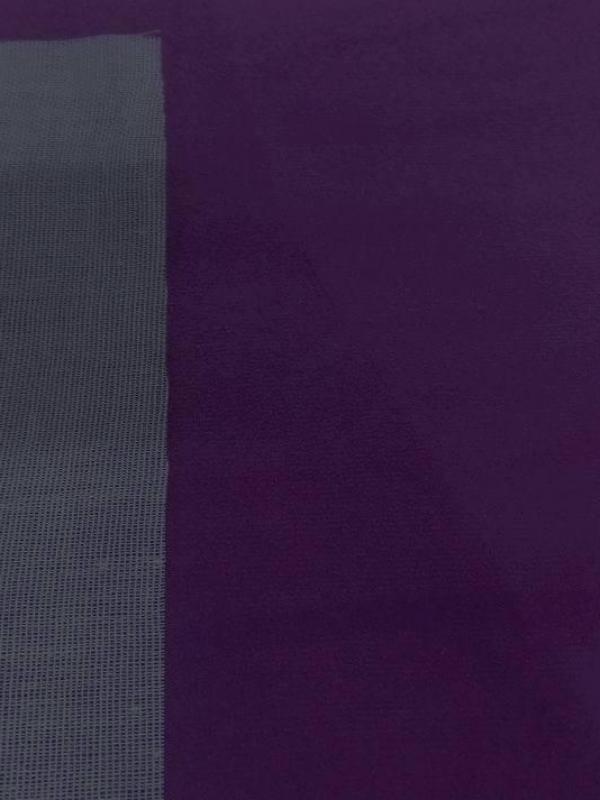 Tissu imitation daim prune style alcantara