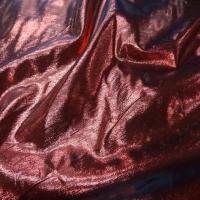Tissu lame rouge noir6