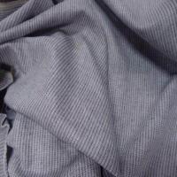 tissu lin chambray gris beige chiné a rayures très fine style chevron
