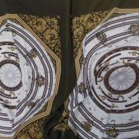 Tissu microfibre kaki imprime nautique en ligne