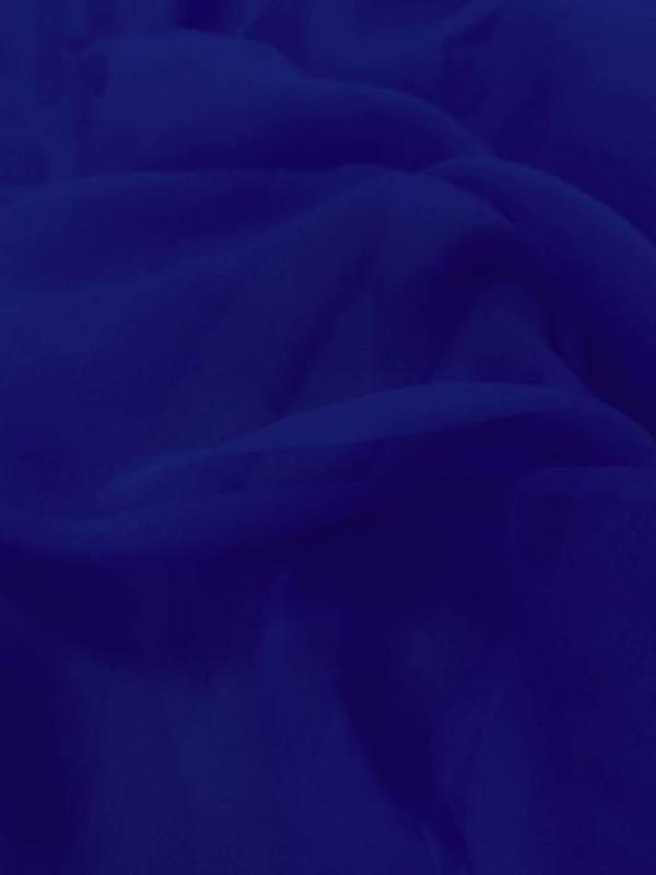 Tissu mousseline de soie bleu roi 1 