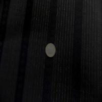 Tissu noir a rayure en lurex ton metal0