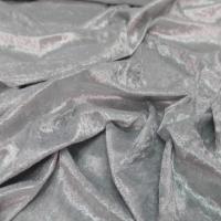 Tissu panne de velours gris clair