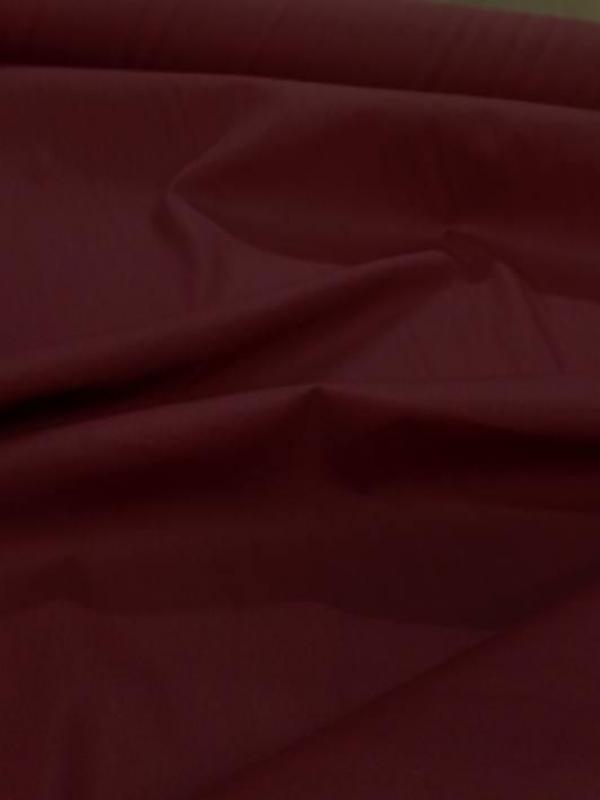 Vente de tissu popeline coton bordeaux
