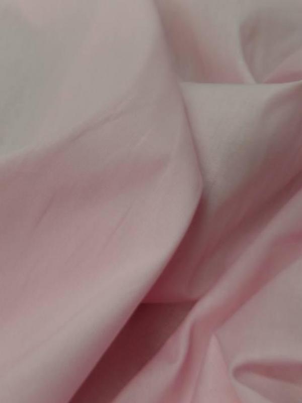 Tissu popeline coton rose clair4