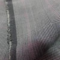 Tissu prince de galles ton gris en 1.45m de large ,