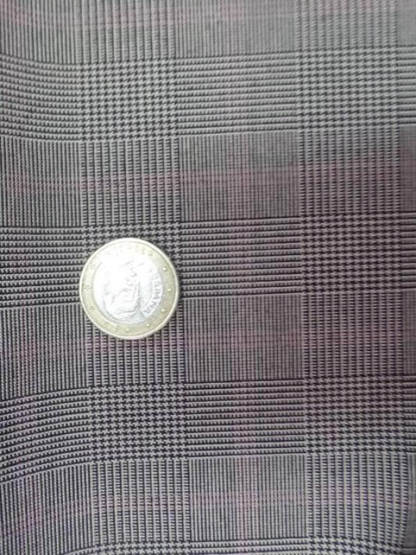 Tissu prince de galles ton gris