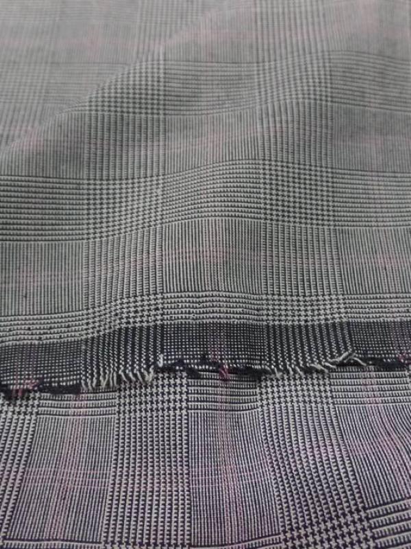 Tissu prince de galles ton gris