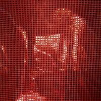 Tissu rouge a paillettes ronde rouge