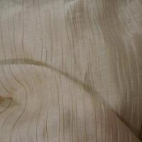 Tissu soie melange plisse ton beige 0
