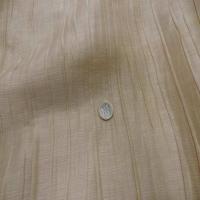 Tissu soie melange plisse ton beige0