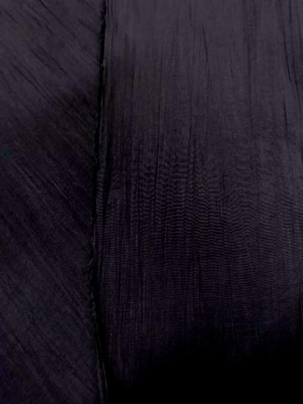 Tissu souple plisse permanent noir