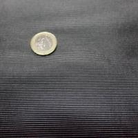 Tissu taffetas lycra noir a fine rayures gris metal vente en ligne